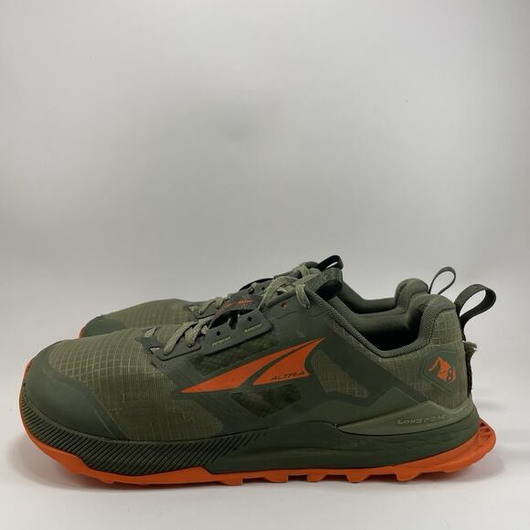Altra Lone Peak 8 Trail Running Shoes Men Size 10.5 Olive Green Athletic Sneaker - Picture 3 of 12